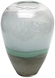 Design Toscano Todi Hand-Blown Glass Vase, 11-Inch, White [並行輸入品]