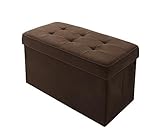 折りたたみ式収納スツール (スツール・収納・オットマン)　2P (モカブラウン)