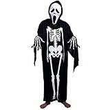 [meymuse] メイミューズ スクリーム がいこつ 骨 コスプレ ハロウィン 仮装 大人 用 おばけ マスク ホラー お面 かぶりもの 男の子 (大人)