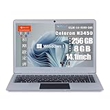 【整備済み品】 GM-JAPAN ノートパソコン GLM-14-3350-64 14.1型 軽量約1.3kg / Windows11 Pro/MS Office2019/ Intel Celeron / メモリ4GB / SSD 64GB / 初期設定済み/HDMI/Webカメラ