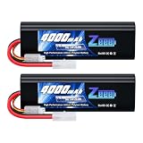 ゼエエ Zeee 2S リポバッテリー 4000mAh 7.4V 50C TAMIYAプラグ付き 大容量バッテリー ラジコン製品バッテリー RCカー用 RCトラック用など（2パック）