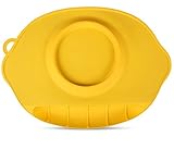 RayMoon　お食い始め　ランチマット　シリコン製　幼児用　持ち運び　吸盤付き　感温スプーン無料　イエロー