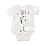 (ビグッド)Bigood 可愛い ベビー服 赤ちゃん 新生児パジャマ カバーオール ロンパース ボディスーツ 出産祝い プレゼント（ホワイト・18）