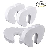 KINGLAKE 4Pcs Children Finger Pinch Protector Guard Foam Door Stoppers Cushion Kids Door Jammer Baby