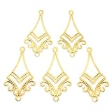 透かしチャーム 垂らしロンバス 5個 ゴールドアクセサリーパーツ ハンドメイド 手芸材料 ストアーズクラブ アクセサリーパーツ ハンドメイド 手芸材料 ストアーズクラブ