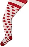 Jefferies Socksベビー女の子ドットタイツ カラー: レッド