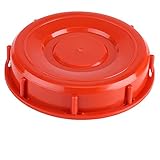 IBCタンク蓋、IBCトート継手カバーキャップfor水液体ストレージ、プラスチックレッド163 mm GLOGLOW5wrbty6ghs-02