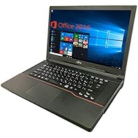 【Microsoft Office 2016搭載】【Win 10搭載】富士通 A553/新世代Celeron 1.8GHz/新品メモリー:4GB/新品SSD:120GB/DVDドライブ/大画面15.6インチ液晶/無線LAN搭載/中古ノートパソコン (SSD:120GB)
