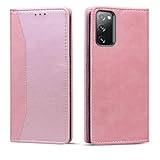 Torske Galaxy S20 スマホケース Galaxy S20 ケース Galaxy S20 5G SC-51A SCG01 手帳型ケース ギャラクシーs20 ケース 内蔵マグネット開閉式 ベルトなし ギャラクシーsc51aケース Galaxy S20 5G ケース カードポケット 防水 折り畳み式 横置き機能 便利 Galaxys20ケース 携帯ケース (ピンク)