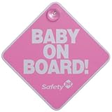 Safety 1st Baby On Board Sign, Pink by Safety 1st [並行輸入品]