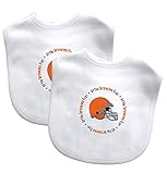 Baby Fanatic Team Color Bibs, Cleveland Browns, 2-Count by Baby Fanatic [並行輸入品]
