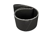 4 X 36 Inch Silicon Carbide Extra Fine Grit Sanding Belts 600, 800, 1000 Grits, 3 Pack Assortment [並