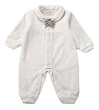 icoup カバーオール 子供服 赤ちゃん 冬 キッズ 女の子 男の子 ロンパース 長袖 あったか 防寒 可愛い 出産祝い ホワイト 66