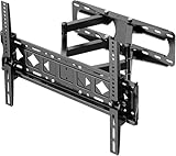 JXMTSPW テレビ壁掛け金具 両方の腕 32-85インチ LCD LED 液晶モニターTV対応 左右回転上下角度調節可能 前後伸縮 最大VESA規格600×400MM 耐荷重45KG アーム式壁掛け tv 金具