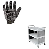 kitirnbhg04lrcp4093cre – Valueキット – rubbermaid-cream X TRA 3つシェルフBussingカート、Enclosed on 3 Sides ( rc