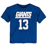 NFL幼児用Odell Beckham Jr。新しいYork Giants Mainliner Player Name & Number半袖Tシャツ、ダークロイヤル、2 Tall