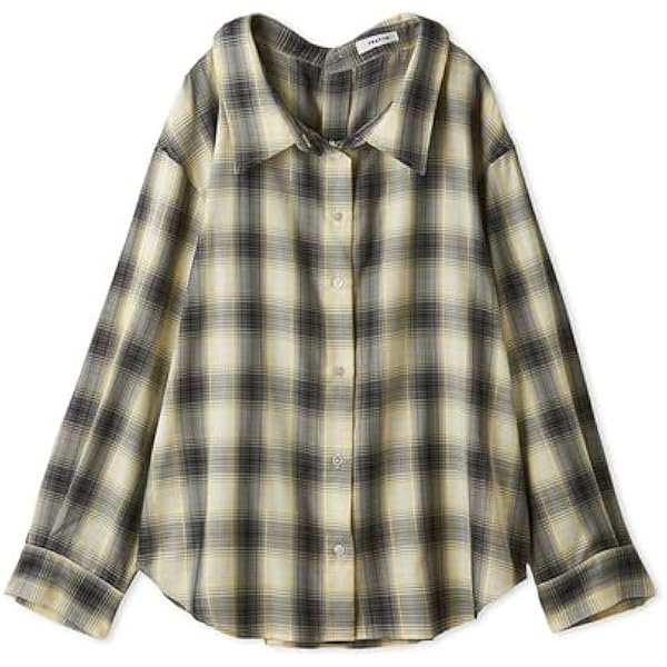 Amazon | [フレイ アイディー] 2wayオンブレチェックシャツ FWFB254171
