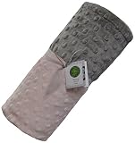 Cozy Wozy Signature Minky Baby Blanket, Light Pink/Silver, 30 x 36 by Cozy Wozy