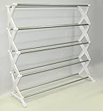 収納 シューズラック (5段幅68cm)  ホワイト