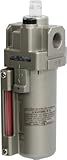 SMC AL30-N03-8Z Lubricator, Metal Bowl with Level Gauge, without Drain Cock, 55 mL Oil Capacity, 40 