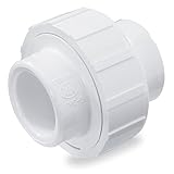 King Brothers Inc. WU-1250-S 1-1/4-Inch Slip PVC Schedule 40 Union, White by King Brothers Inc.