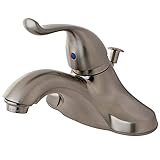 Kingston Brass KB5548YL Yosemite 4 Inch Centerset Single Handle Lavatory Faucet, Satin Nickel, 5-1/8