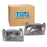 TRQ ヘッドライトアセンブリセット ヘッドライト 運転席&助手席側ハロゲン 1992-1996年式 フォード ブロンコ F-150 1992-1997 F-250 1997 F-250 HD F-350 FO2502118 FO2503114に対応