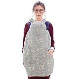 ベビーケープ 防寒 ダウンケープ ナチュラル柄 フットカバー付き FREE シャイングレー