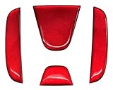 BATBERRY ドーミングエンブレム ホンダ メタリックレッド アクティトラック HA8/HA9 エンブレム フロント用 メタリックカラー 1個