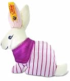 Steiff Hoppy bunny rattle, white/pink Baby Plush [並行輸入品]