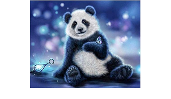 Amazon Co Jp 数字によるdiyデジタル絵画パンダアクリル絵の具ユニークなギフト動物キャンバス上の家の装飾2990e 40cmx50cm ホビー