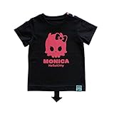 MONICA BABY BLUE キッズ ロンT スカル ハローキティ HELLO KITTY × MONICA Skull TEE  80サイズ ブラック コットン 2131504014