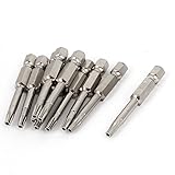 10×6ミリメートル六角シャンク3ミリメートルT15ヒント磁気トルクスドライバービット2" ロング