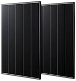 【GWSOLARソーラーパネル 125W 影に強い太陽光パネル!　2枚お買い得セット 】【12V充電用 6.8A / 5並列】【24V充電用 / 2枚直列接続】単結晶PERC太陽光パネル / 独自設計