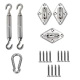 SUNNY GUARDシェード接着用金具 日除け シェード シェードセイル取付金具 ステンレス製 三角タープシェード用 Mサイズ