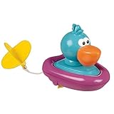 Sassy Pull String and Go Boat Bath Toy, Duck, 9 Month Plus [並行輸入品]