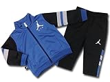 (Jordan)ジョーダン ベビー/赤ちゃん ジョーダン ジャケット＆パンツ　セット (ダークブルー黒灰, 6-9M (6-9ヶ月頃 70-75cm)) [並行輸入品]