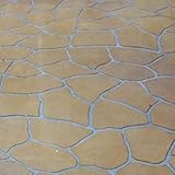 ガーデニング ステンシルシート型紙 ランダム型 DIY 約94cm×200cm コンクリート表面模様付け型紙 DIY オーストラリア製CCI