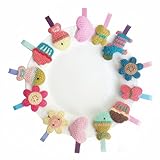 【爱莉セレクトショップ】★新品登場★全18枚セット！（色ランダム，18異なる色の合計） ヘアピン ヘアクリップ ヘアアクセサリー 子供用 髪飾り お花 王冠 ヘアアクセサリー お姫様 誕生日 パーティ