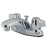 Kingston Brass KB620 Two Handle 4 in. Centerset Lavatory Faucet with Retail Pop-up