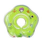 首リング ベビー用　うきわ 胴回りにフィットする スポーツ知育用具 首浮き輪 ボディリング 赤ちゃんのトレーニングに 可愛い グリーン