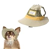 【LIFELIKE公式】ミルアウトドアメッシュハット S M L XL 被り物 犬 かぶりもの 帽子 ハット ツバ 小型犬 中型犬 大型犬 ダックス フレブル 春夏 春 夏 アウトドア キャンプ アースカラー 日よけ 白内障予防 ペットグッズ ペット グッズ ライフライク (オリーブ, L)