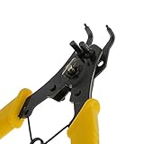 Dovewill 4イン1　スナップ　リング　プライヤー　コンビネーション　ストレート　チップ　保持　サークリップ　リムーバー　DIY　セット