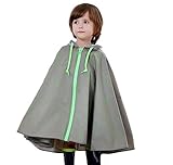 GuDeKe子供 キッズ こども 安全　薄い　オシャレ レインコート ポンチョ かわいい レインウェア ベビー用 レイングッズ(グレー2.1.1)