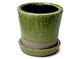 [DULTON]ダルトン　Color grazed pot S テラコッタ　陶器鉢　CH15-G527 Lime green