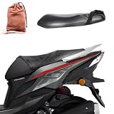 Karell バイクシートカバー 原付 シートカバー 撥水 オートバイ スクーター 補修 張り替え スクーター バイク用シートカバー 日焼け止め 雨 耐摩擦 合皮レザー 汎用タイプ 張り替えシート収納袋付き XL