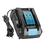Powilling 互換 充電器 DC18RC マキタ14.4v-18vバッテリー BL1430 BL1440 BL1450 BL1460 BL1815 BL1830 BL1840 BL1850 BL1860 BL1430B BL1460B BL1830B BL1850B BL1860B など 充電可能 小型 軽量化 充電完了メロディ付き 壁掛け可能 PSE認証