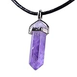天然宝石のペンダントネックレスはすべての行事のために着用しますDark Amethyst