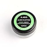 Rofura 10PCS プリメイドコイル DIY Coils 完成コイル10個入り for RBA RDA (Alien 0.45ohm)