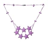ComfyBaby Beads 'Falling Stars' Silicone Teething Necklace BPA Free - Perfect Purple by ComfyBaby Be